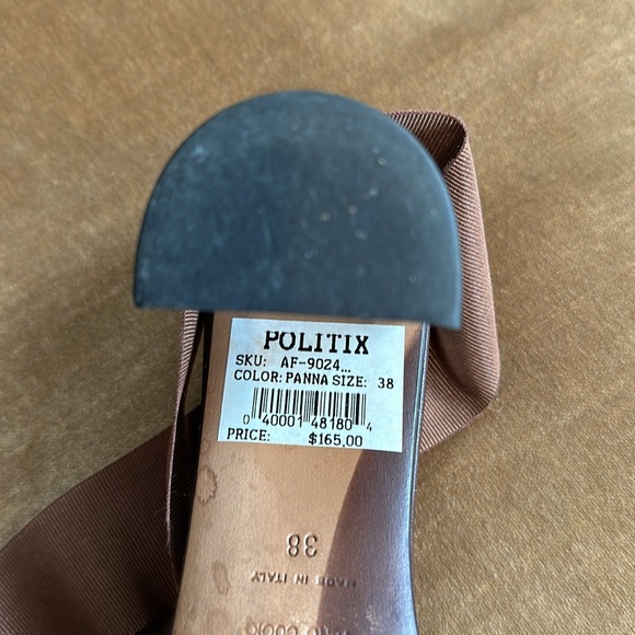 Italy made Genuine Leather Sandals with ribbon grosgrain to tie around ankle - Picture 13 of 13